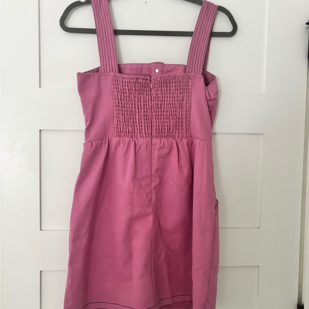 Pink Button-Front Dress - Picture 2 of 2